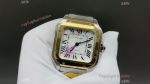 AF Factory Cartier Santos 35mm 9015 Movement Lady TT Yellow Gold Band Square Watch